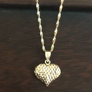 💥REAL 14K NECKLACE WITH HEART PENDANT💥